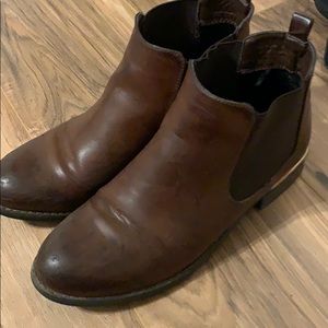 Brown ankle boots